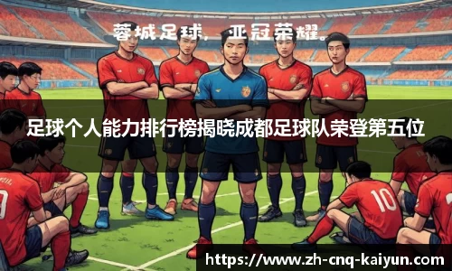 足球个人能力排行榜揭晓成都足球队荣登第五位